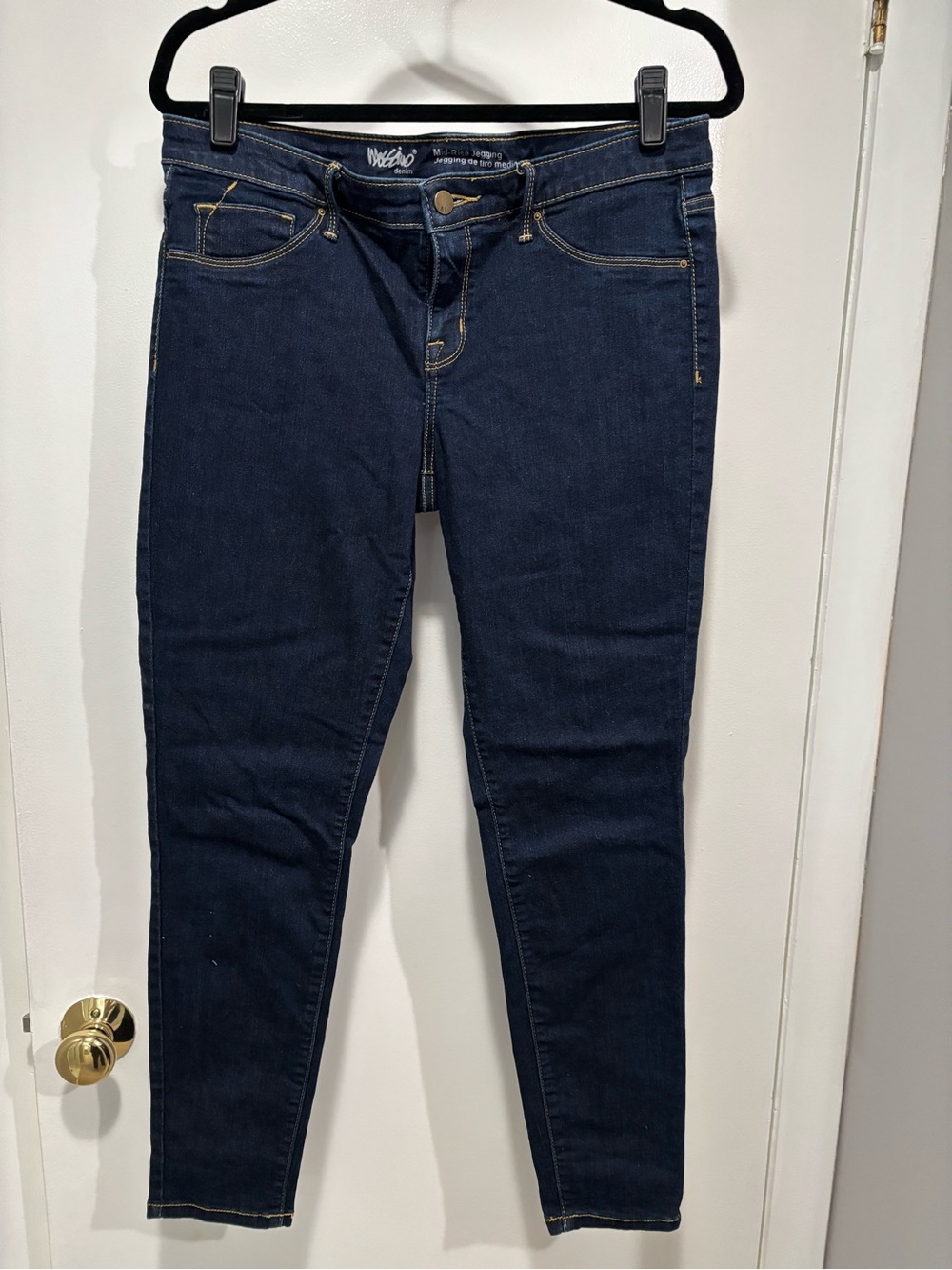 Mossimo Supply Co. Dark Indigo Skinny Jeggings Medium